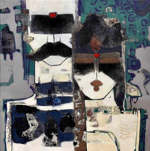 Sachin Jaltare,  Untitled, Mixed Media on Canvas, 16x16 Inches