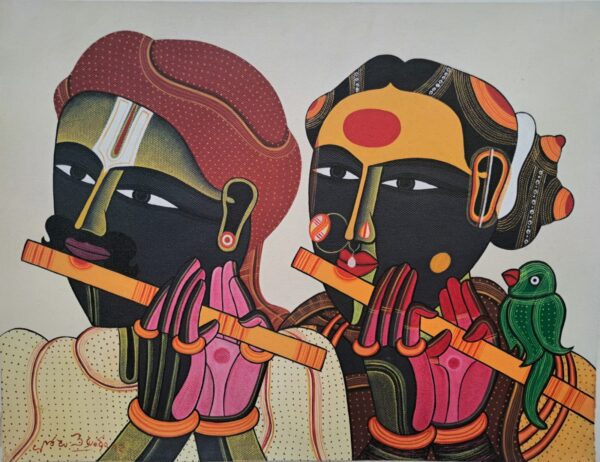 Thota Vaikuntam, Acrylic on Canvas, 12x16 Inches, year 2017