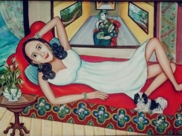 Nayanaa Kanodia, Rest, Acrylic on Canvas, 20x40 Inches