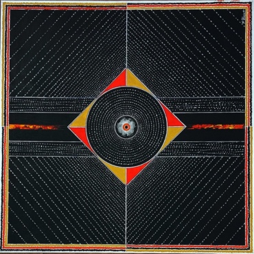 Bhiva Punekar, Untitled, Mix Medium on 600 hundred gsm imported paper,36 x 36 Inches