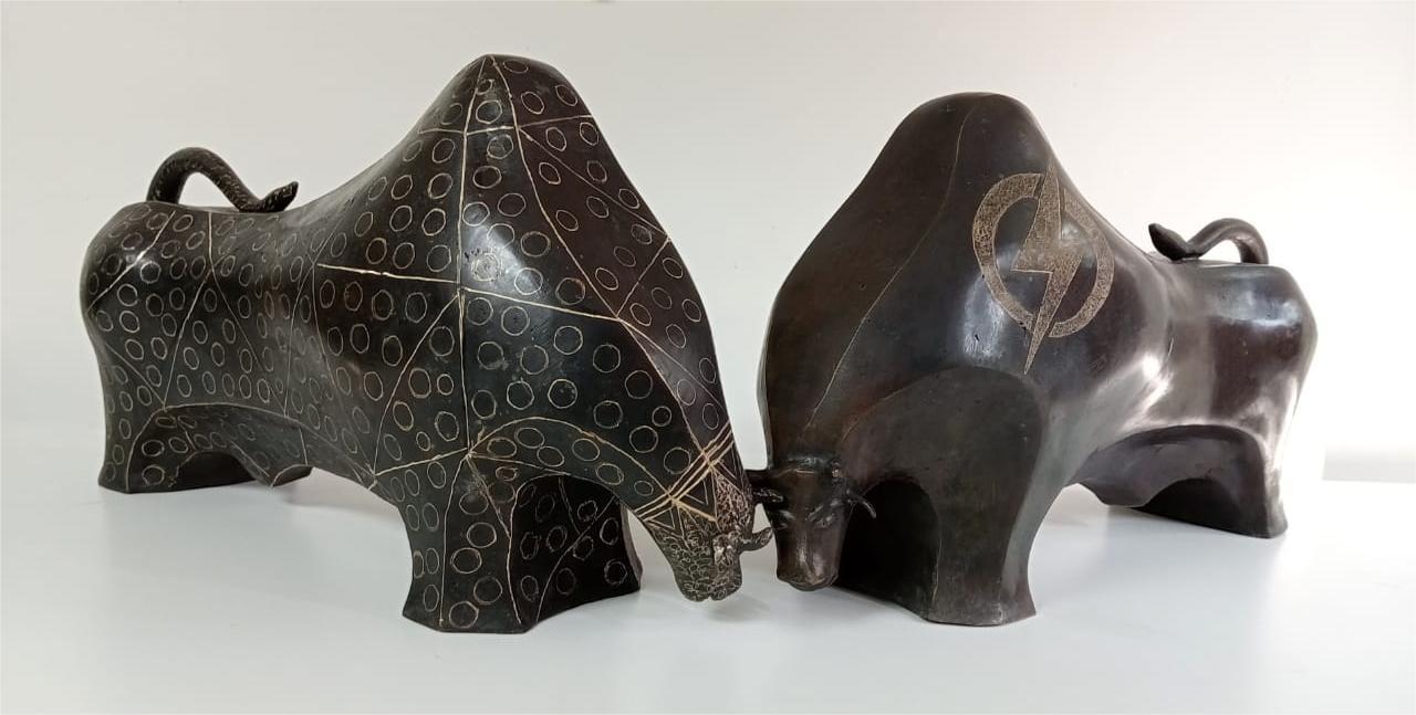 Chandan Roy, Fight, Bronze, 9 x 25 x 12 Inches