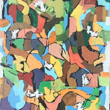 Dinesh Banduni, Untitled, 30 x 24 Inches, Acrylic on canvas