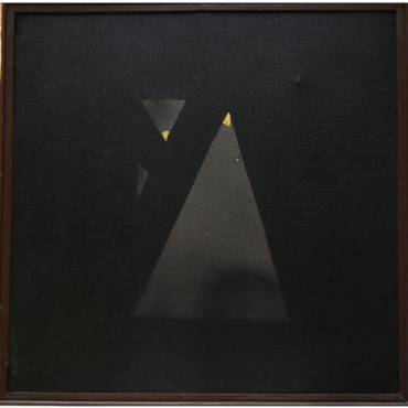 Rajib Deyashi, Purush O Parkriti, Acrylic on canvas, 24 x 24 Inches