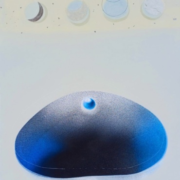 Uday Goswami, Eclipses, Mixed Media on canvas, 48 x 36 Inches