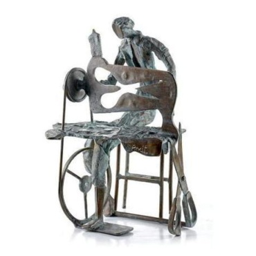 Ankit Patel, Making edges meet, Bronze, 21 x 14 x 14