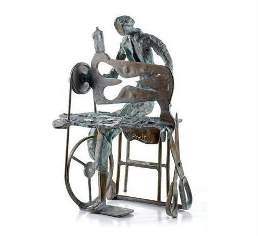 Ankit Patel, Making edges meet, Bronze, 21 x 14 x 14