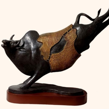 Subrata Paul, Power, Bronze, 28 x 8 x 22 Inches